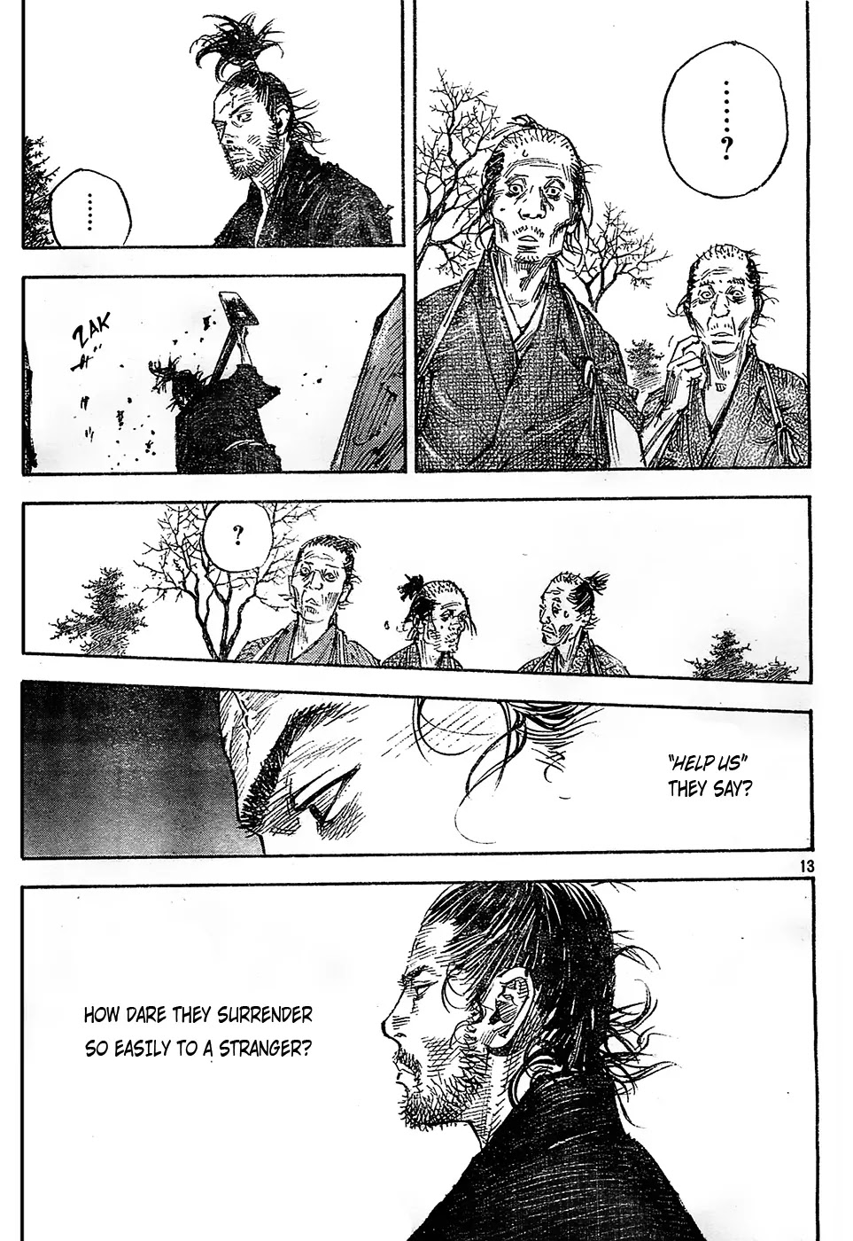 Vagabond manga, chapter 313, page 13 of 25
