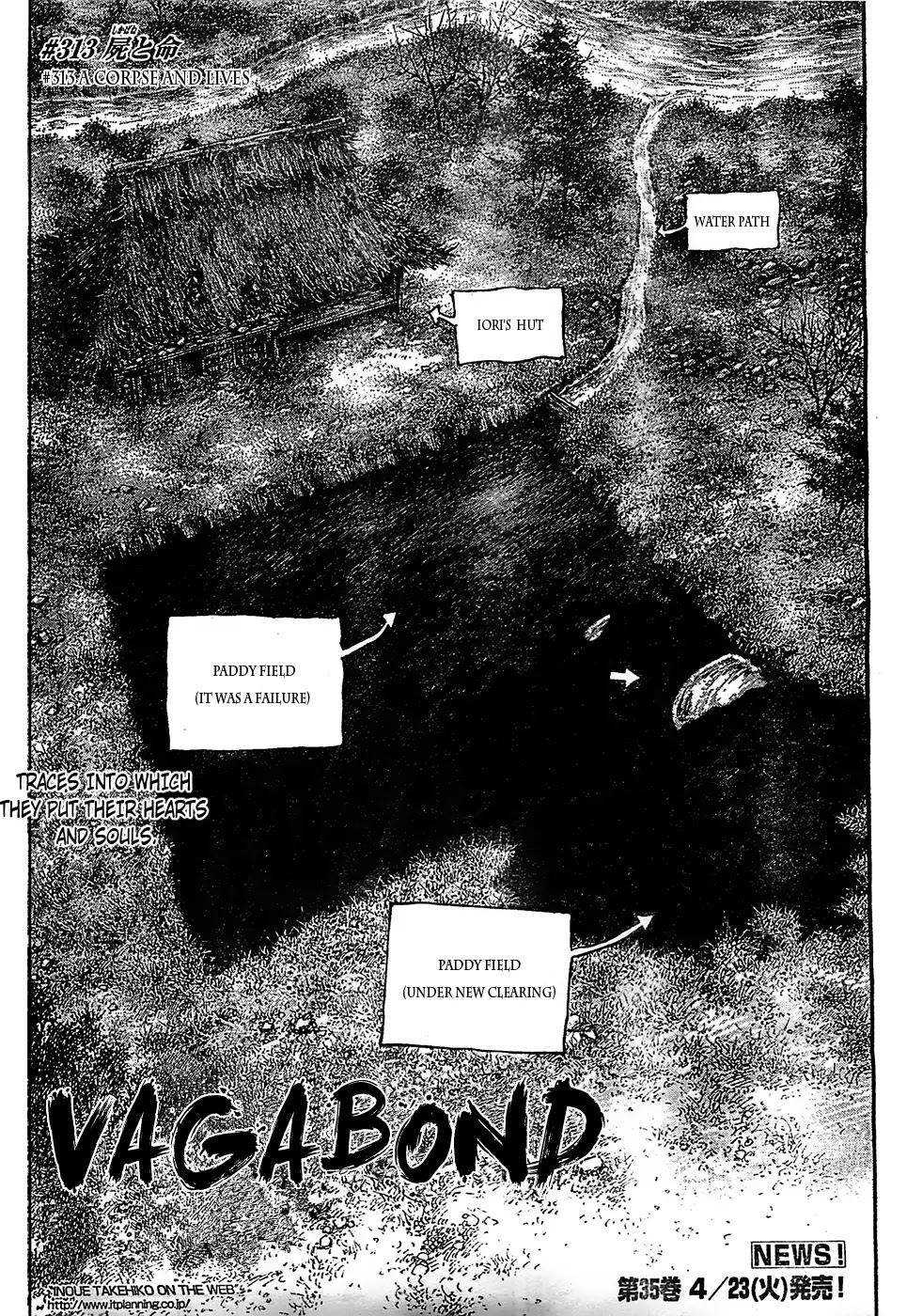 Vagabond manga, chapter 313, page 3 of 25