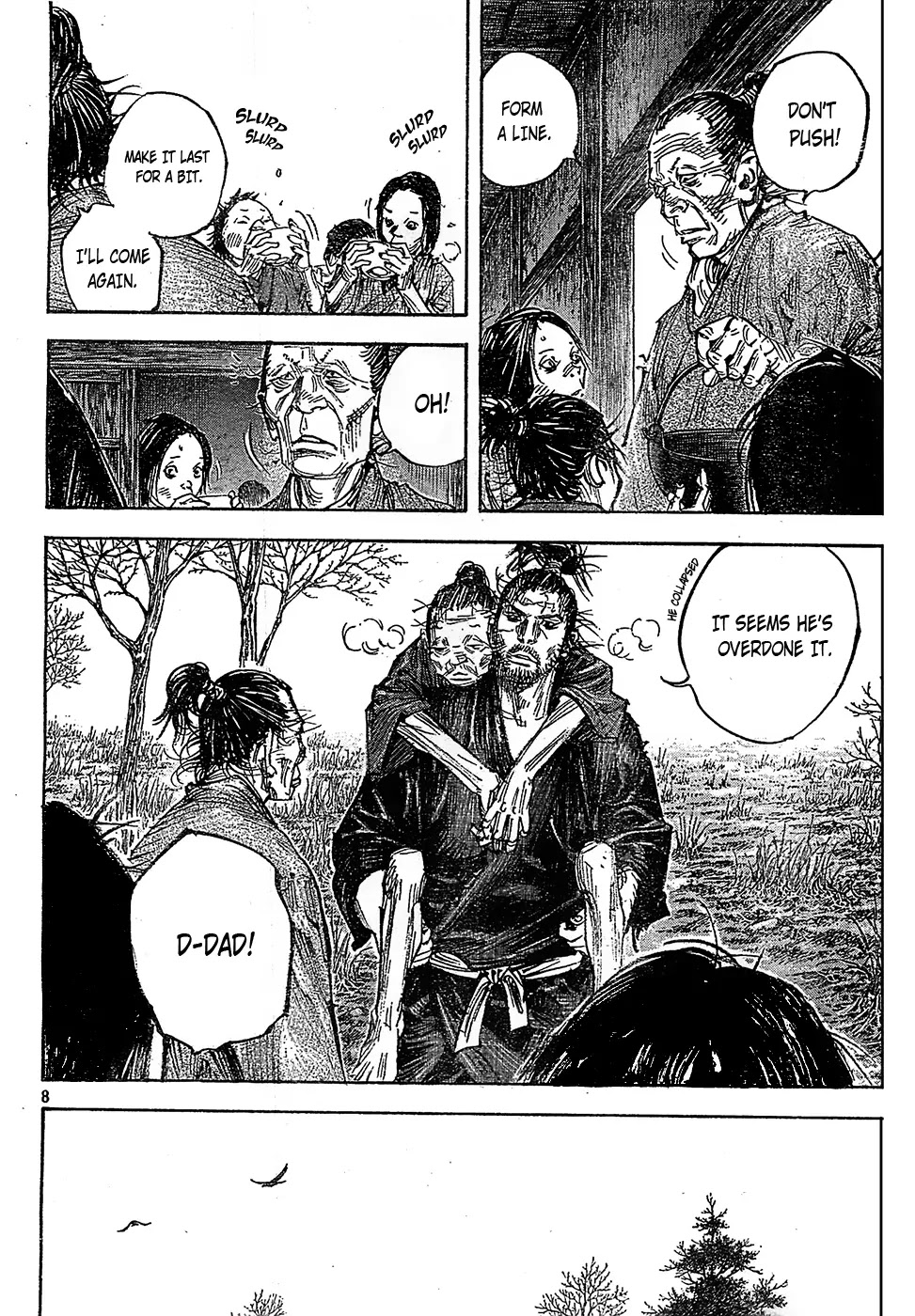 Vagabond manga, chapter 313, page 8 of 25