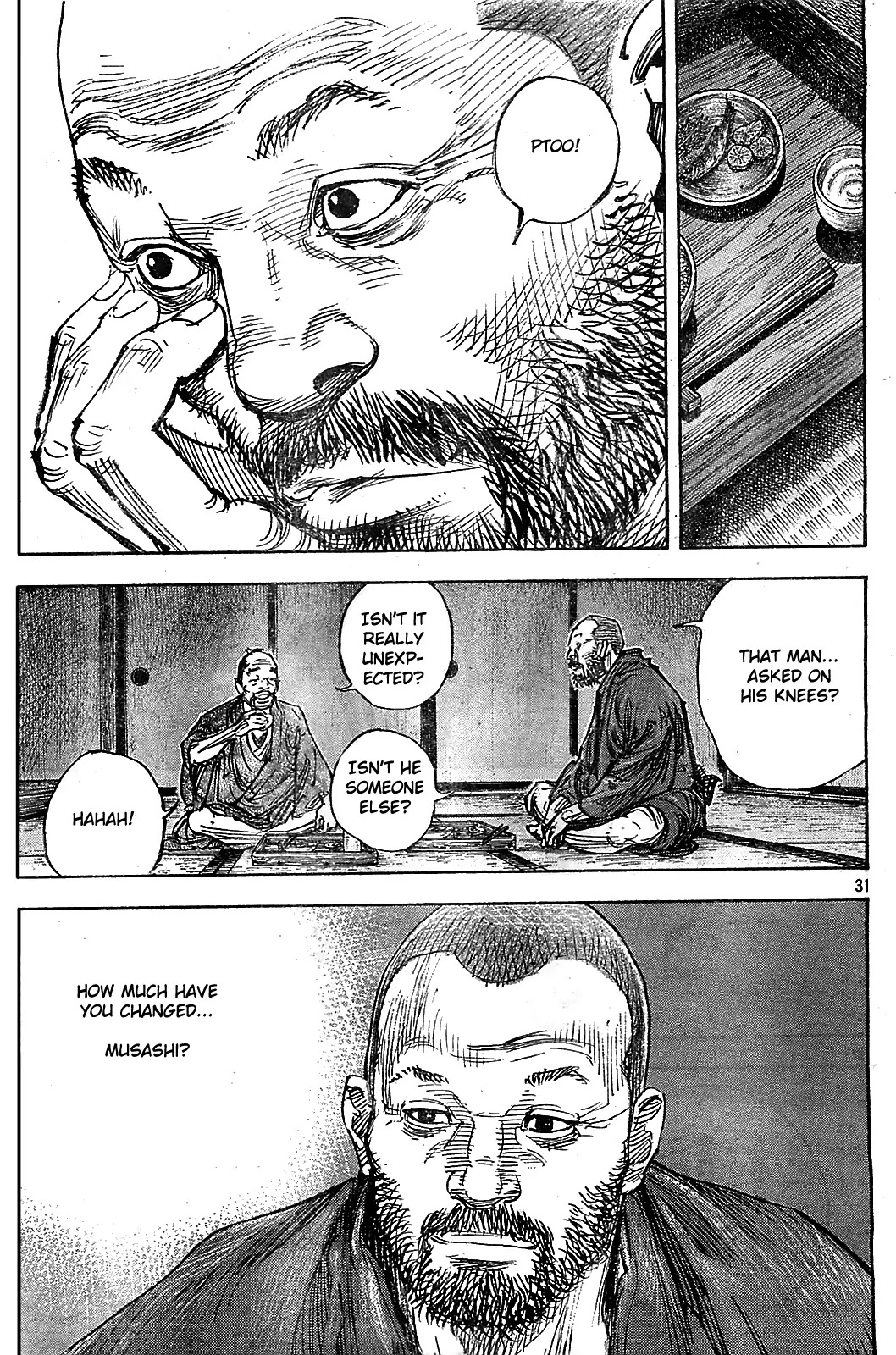 Vagabond manga, chapter 316, page 30 of 35