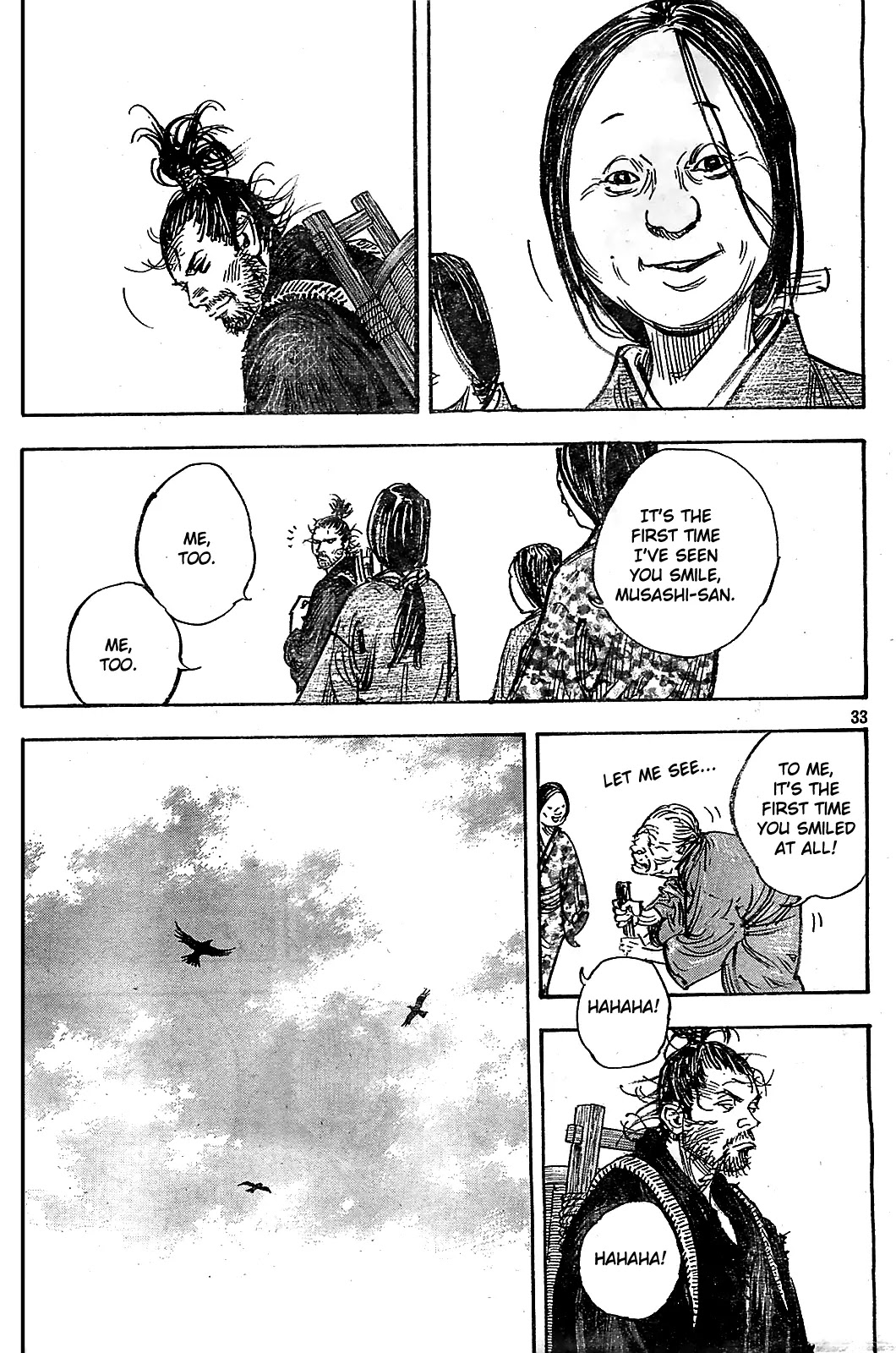 Vagabond manga, chapter 316, page 32 of 35
