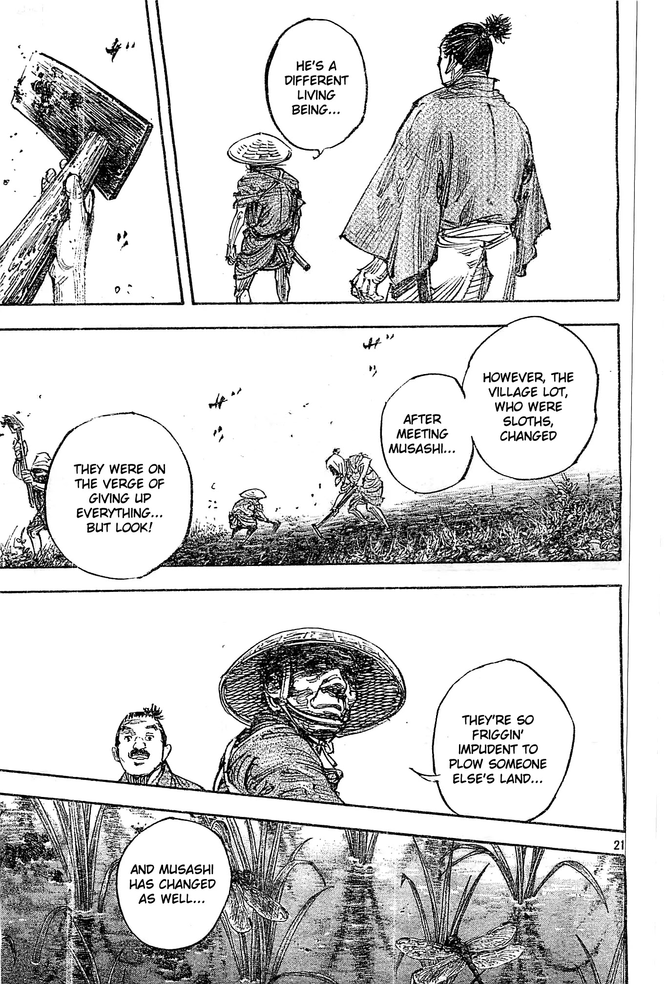 Vagabond manga, chapter 320, page 21 of 27