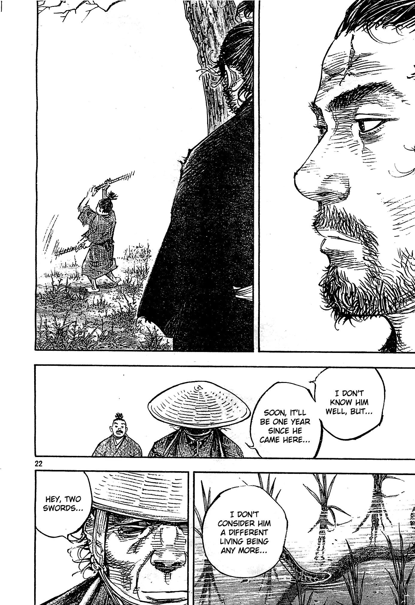 Vagabond manga, chapter 320, page 22 of 27
