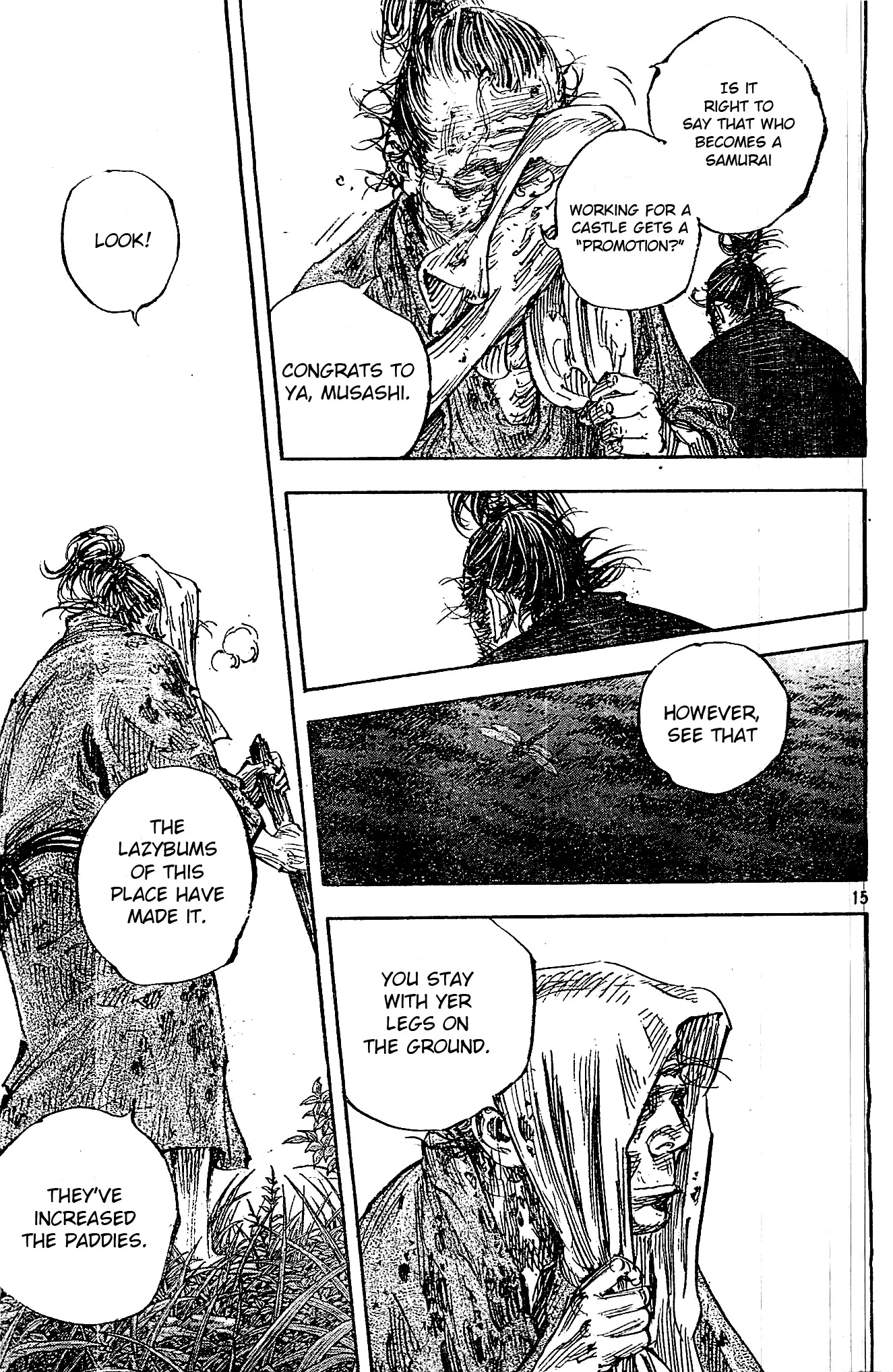 Vagabond manga, chapter 322, page 15 of 26
