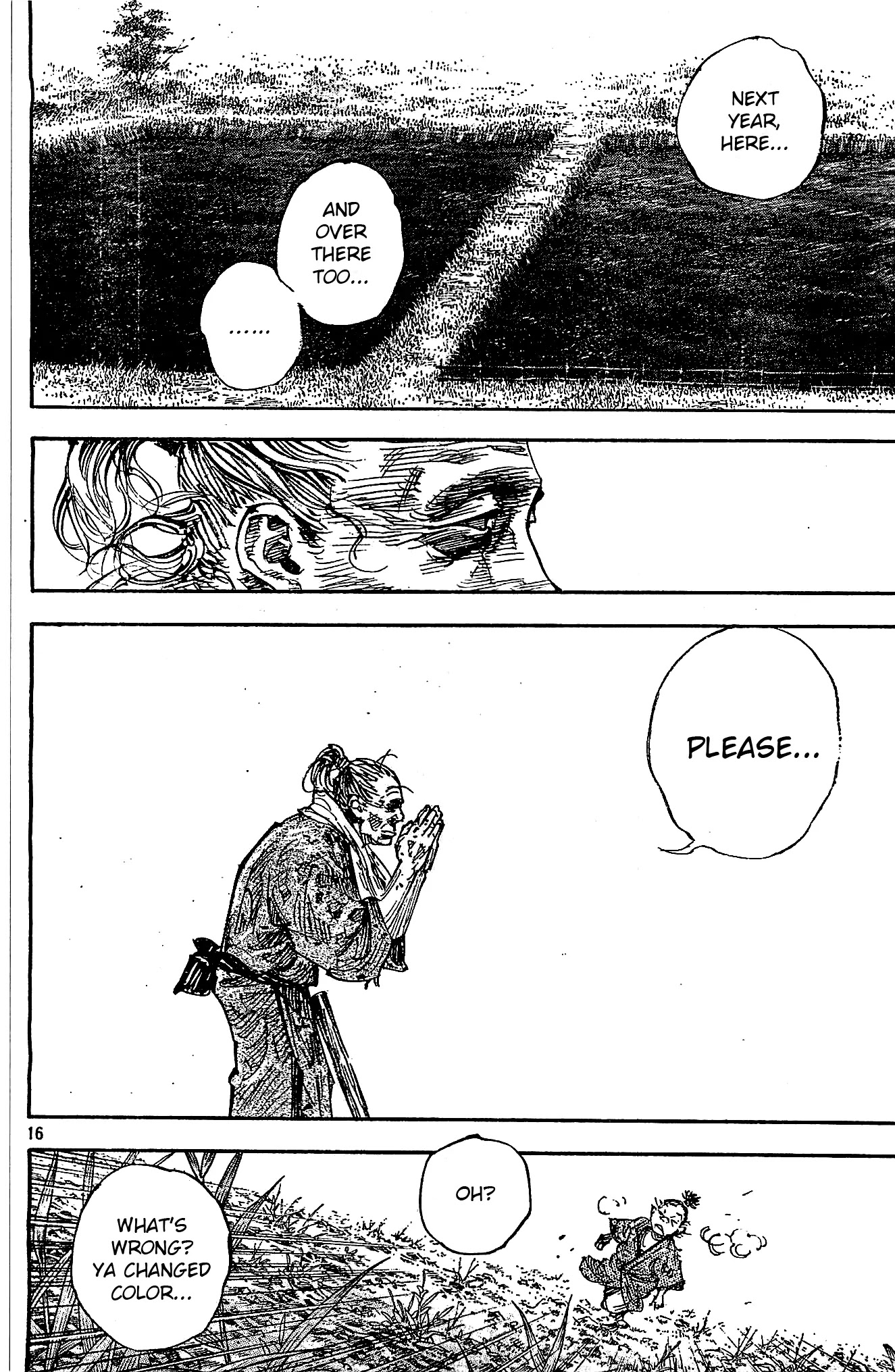 Vagabond manga, chapter 322, page 16 of 26