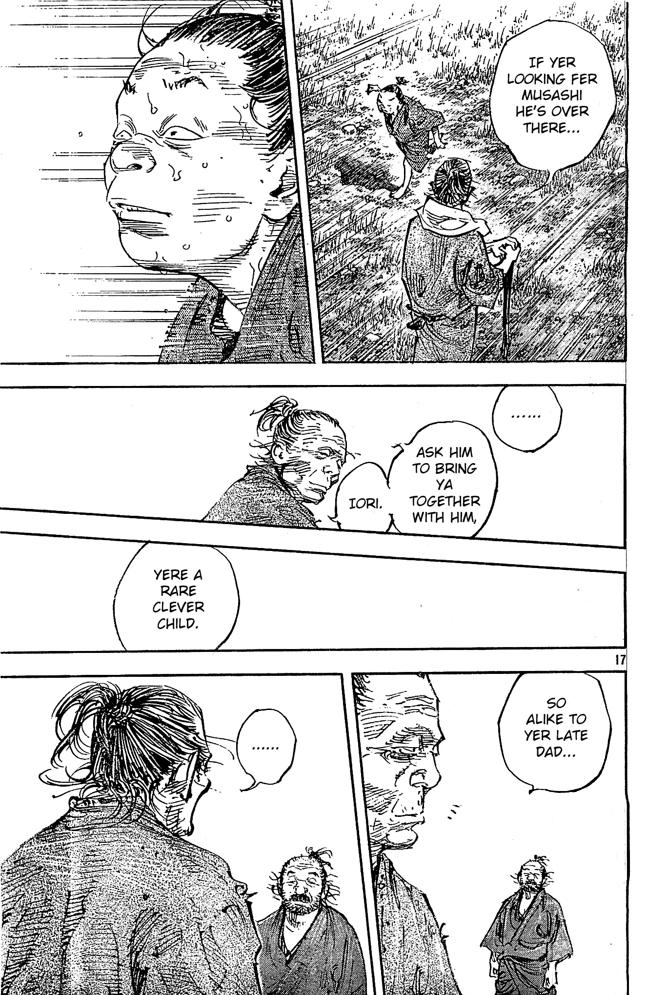 Vagabond manga, chapter 322, page 17 of 26