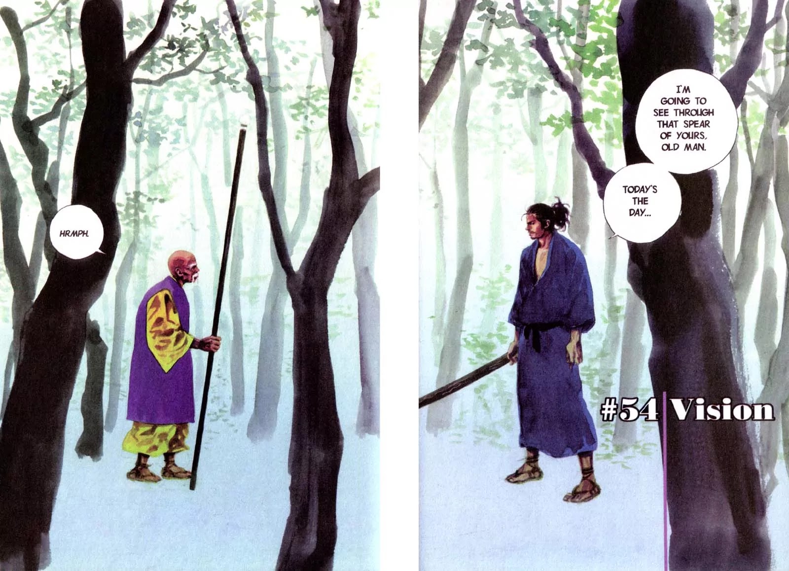 Vagabond manga, chapter 54, page 2 of 21