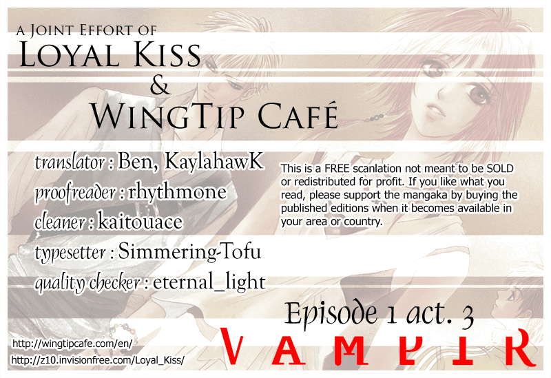 Vampir Chapter 3 page 1 - Chapter 3: Episode 1 - Delayed Happiness Act.3