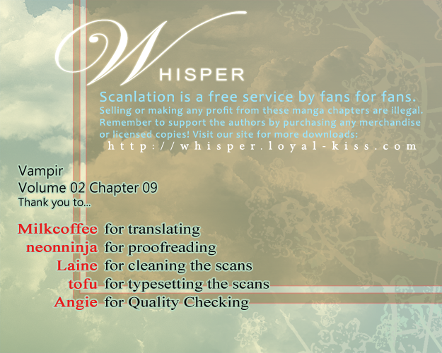 Vampir Chapter 9 page 1 - Chapter 9: Episode 2 - The Heart Imploring Sadness Act. 4