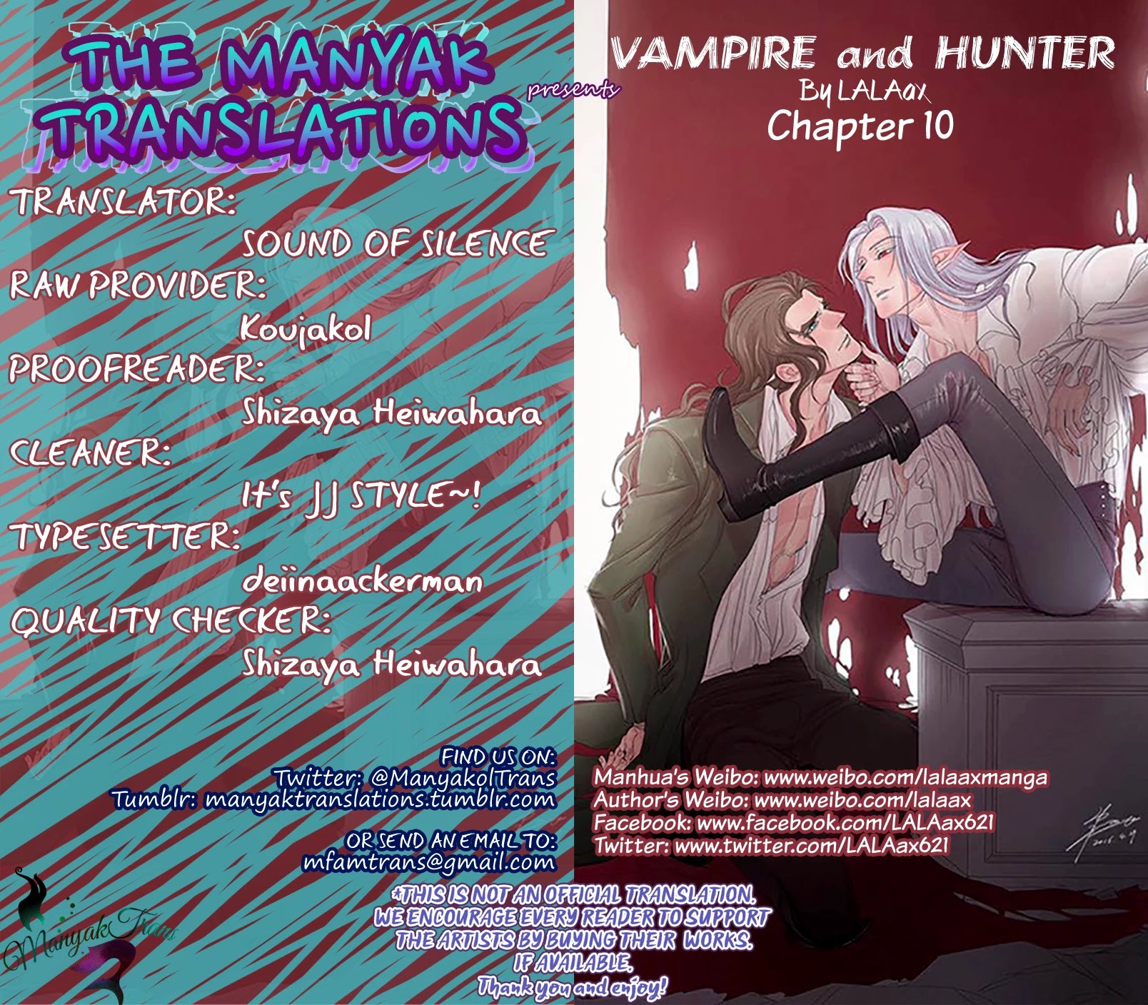 Vampire and Hunter Chapter 10 page 1 - Chapter 10