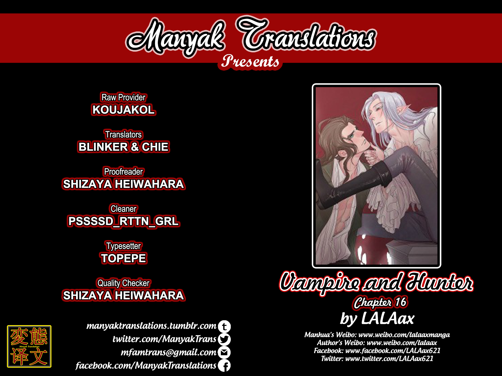 Vampire and Hunter Chapter 16 page 1 - Chapter 16