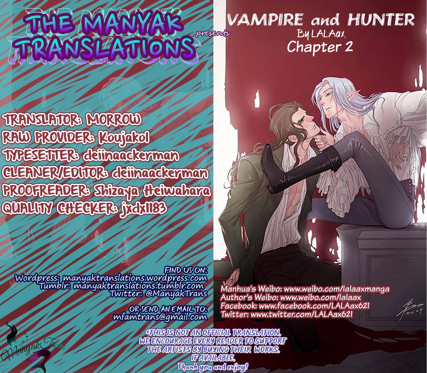 Vampire and Hunter Chapter 2 page 1 - Chapter 2