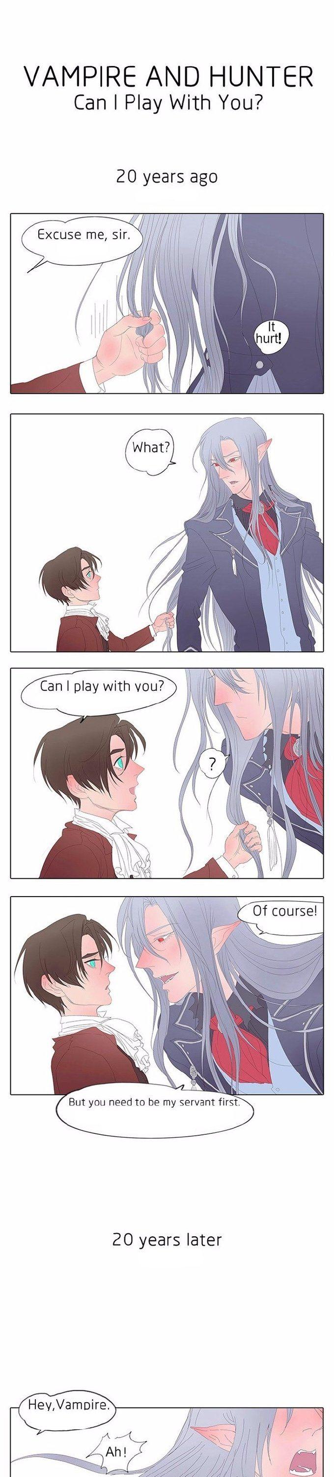 Vampire and Hunter Chapter 8.1 page 1 - Chapter 8.1 : Extra. Can you play with me?