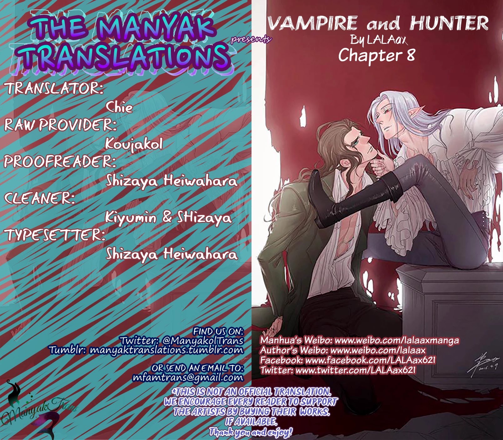 Vampire and Hunter Chapter 8 page 1 - Chapter 8
