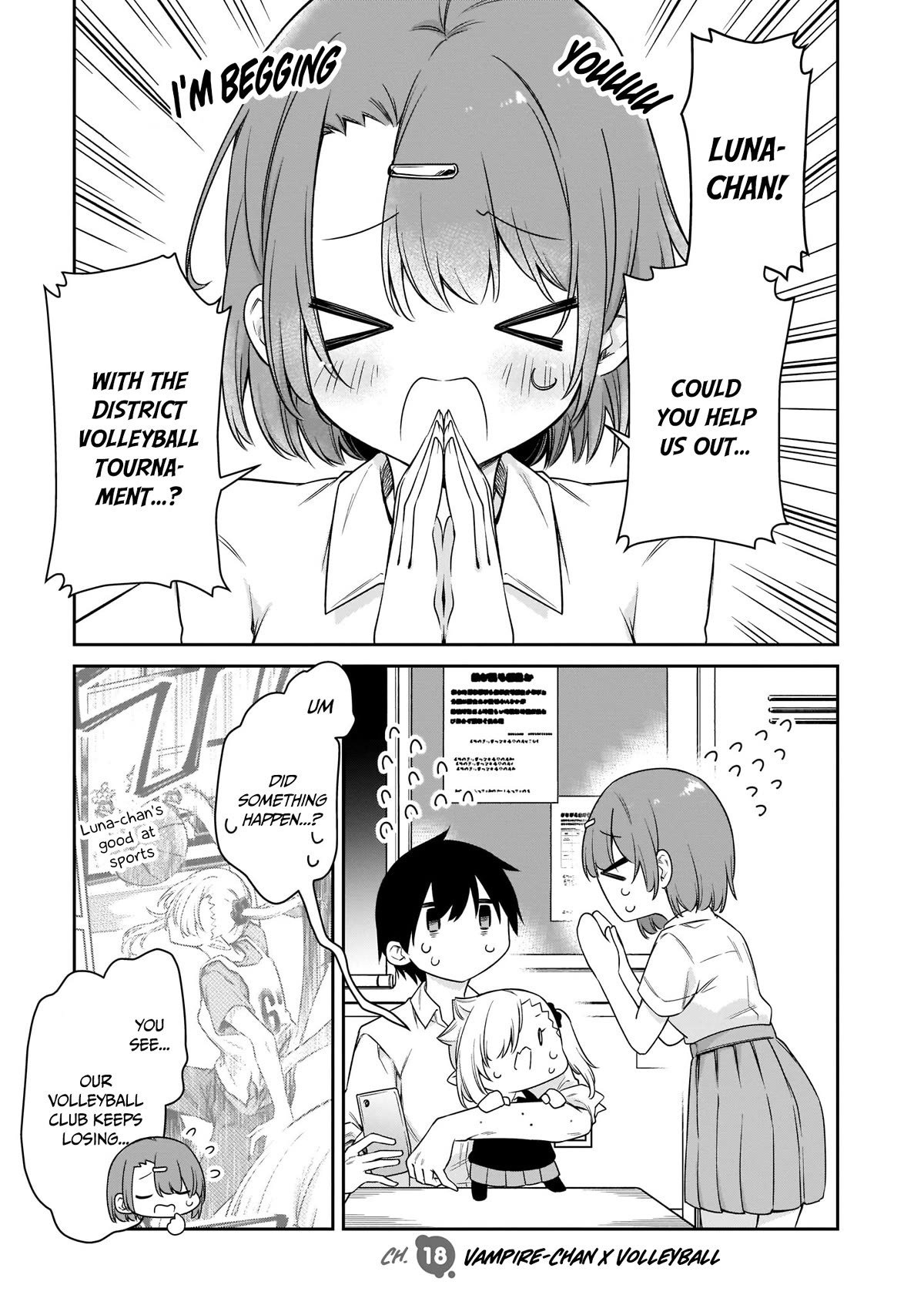 Vampire-chan Can't Suck Properly Chapter 18 page 2 - Chapter 18: Vampire-chan x Volleyball