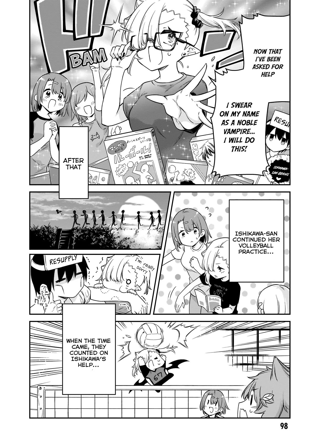 Vampire-chan Can't Suck Properly Chapter 18 page 7 - Chapter 18: Vampire-chan x Volleyball