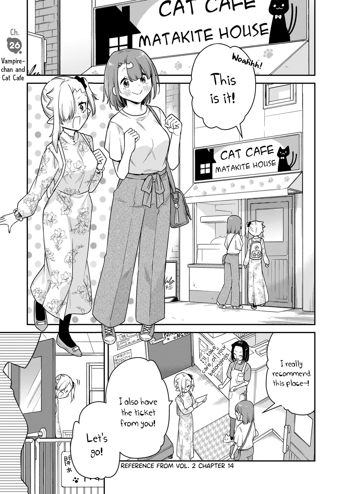 Vampire-chan Can't Suck Properly Chapter 26 page 2 - Chapter 26: Vampire-chan and Cat Cafe