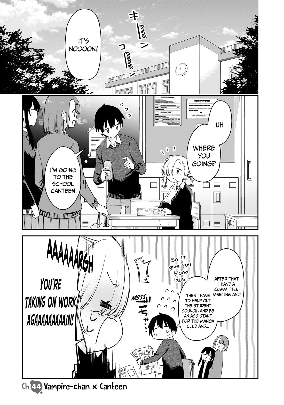 Vampire-chan Can't Suck Properly Chapter 44 page 2 - Chapter 44: Vampire-chan x Canteen