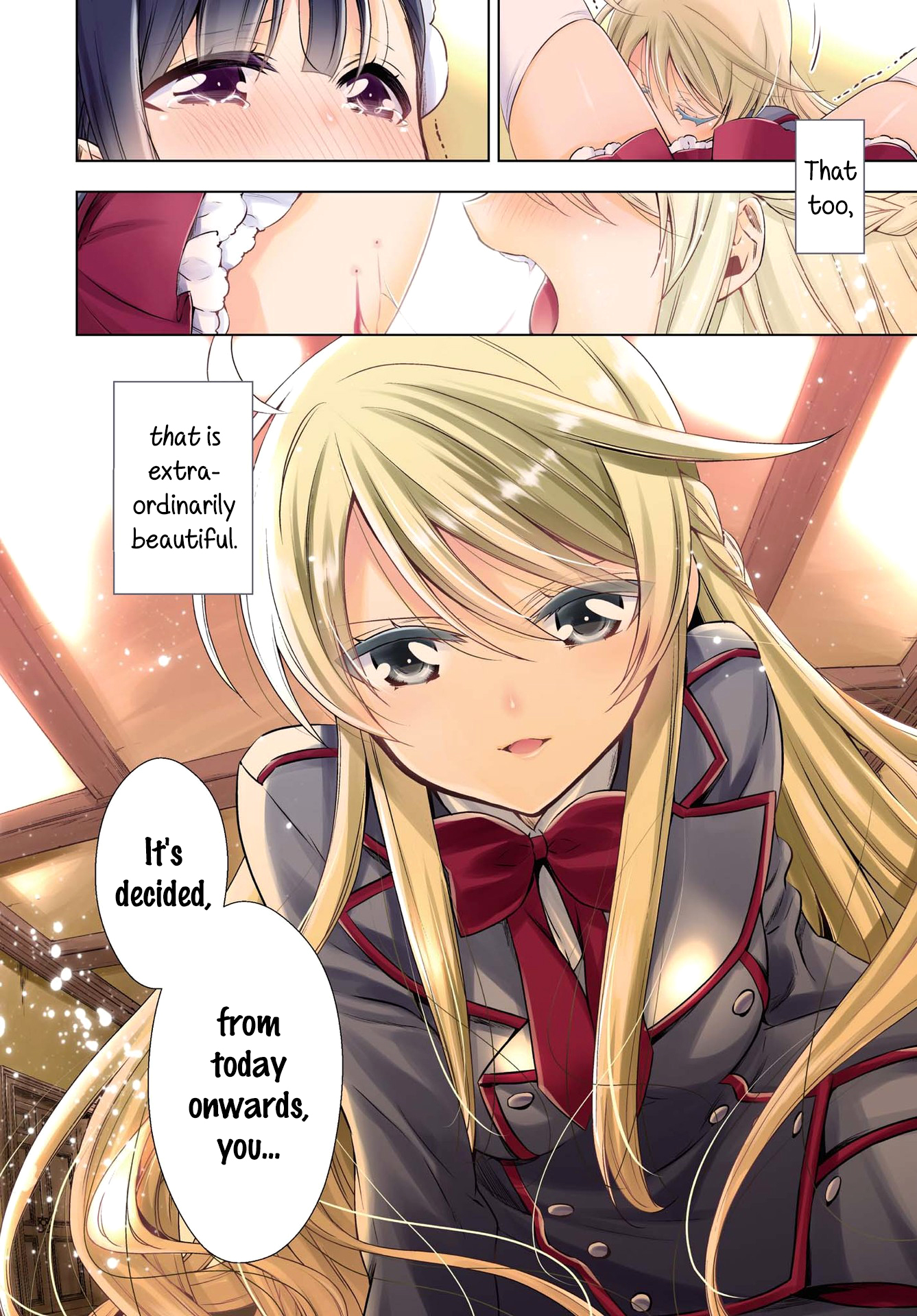 Vampire-chan x Junior-chan Chapter 1 page 3 - Chapter 1: First Night: Communication-impaired Girl and Bride