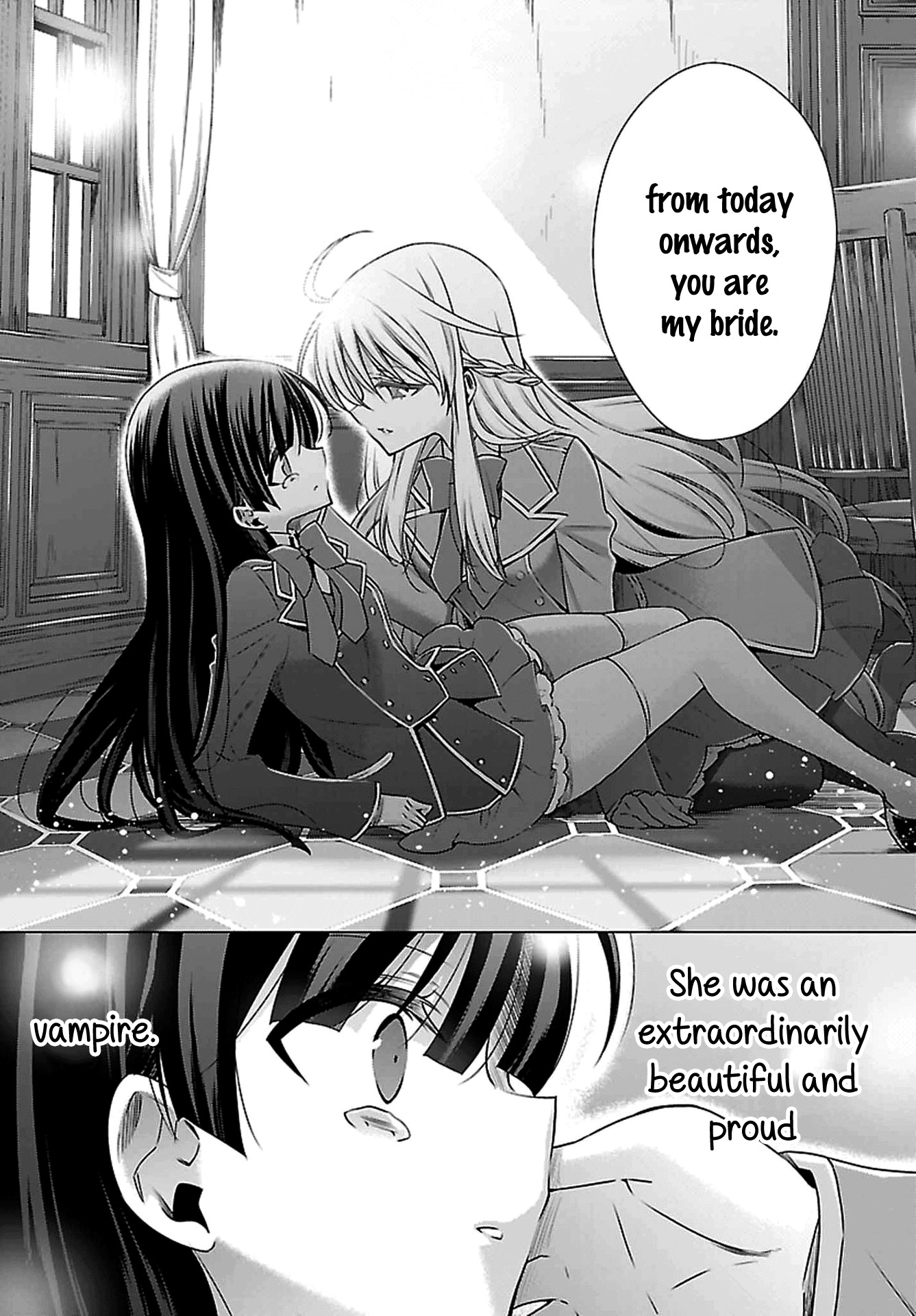 Vampire-chan x Junior-chan Chapter 1 page 48 - Chapter 1: First Night: Communication-impaired Girl and Bride
