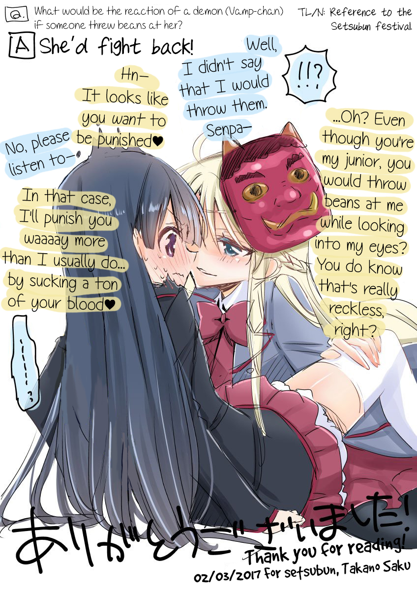 Vampire-chan x Junior-chan Chapter 11.6 page 3 - Chapter 11.6: Twitter Extras