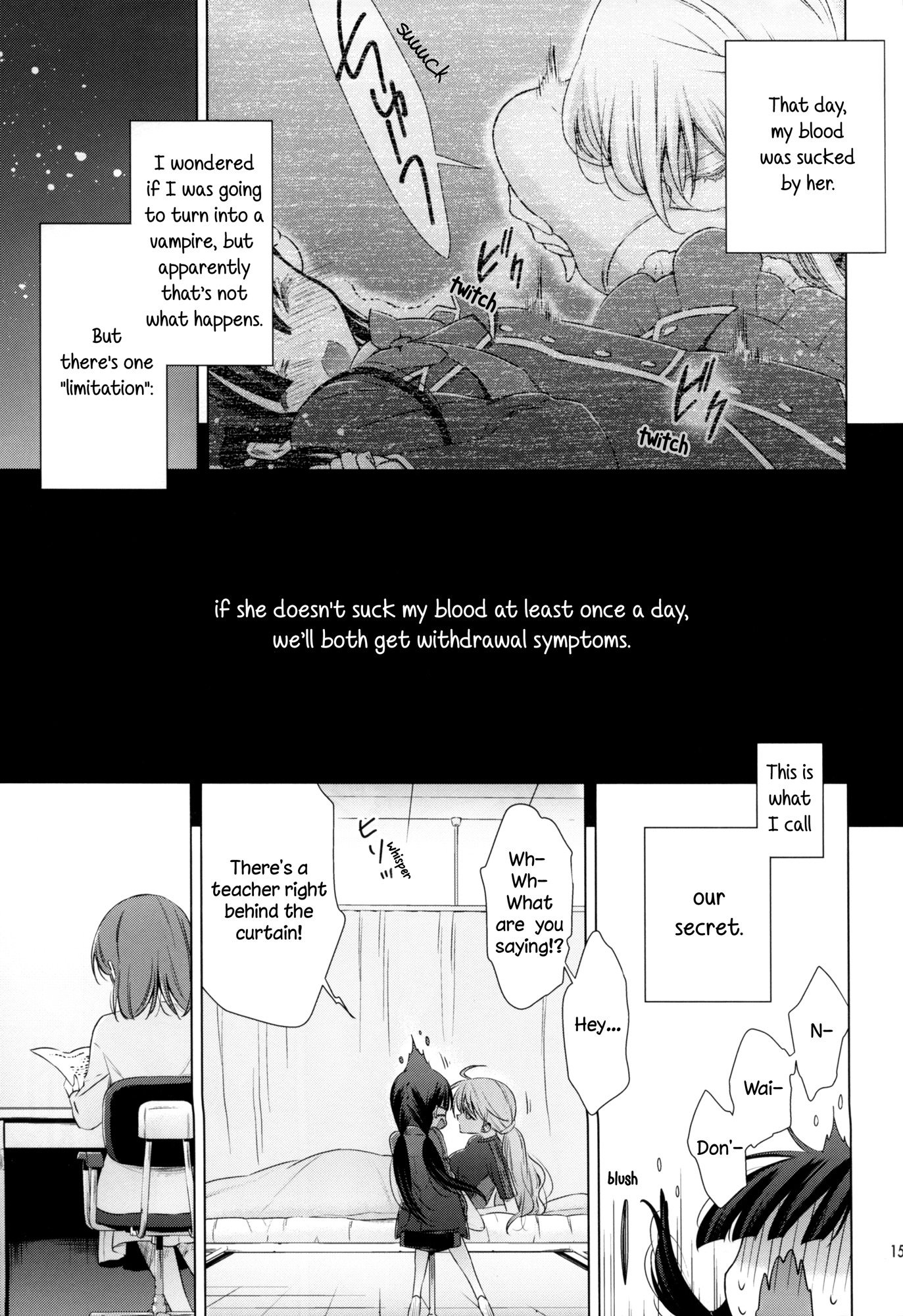 Vampire-chan x Junior-chan Chapter 3.5 page 15 - Chapter 3.5: The Secret (Doujinshi)