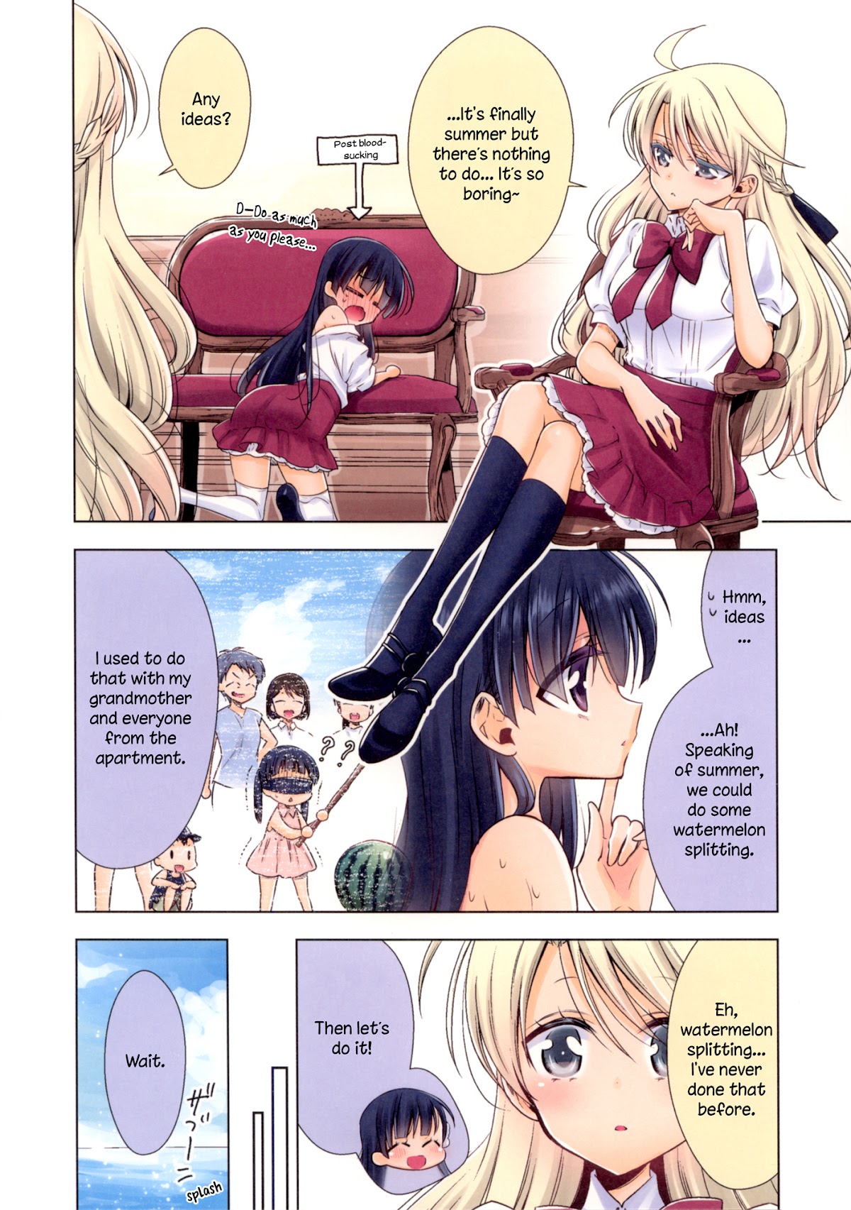 Vampire-chan x Junior-chan Chapter 6.6 page 3 - Chapter 6.6: melonbooks extra booklet