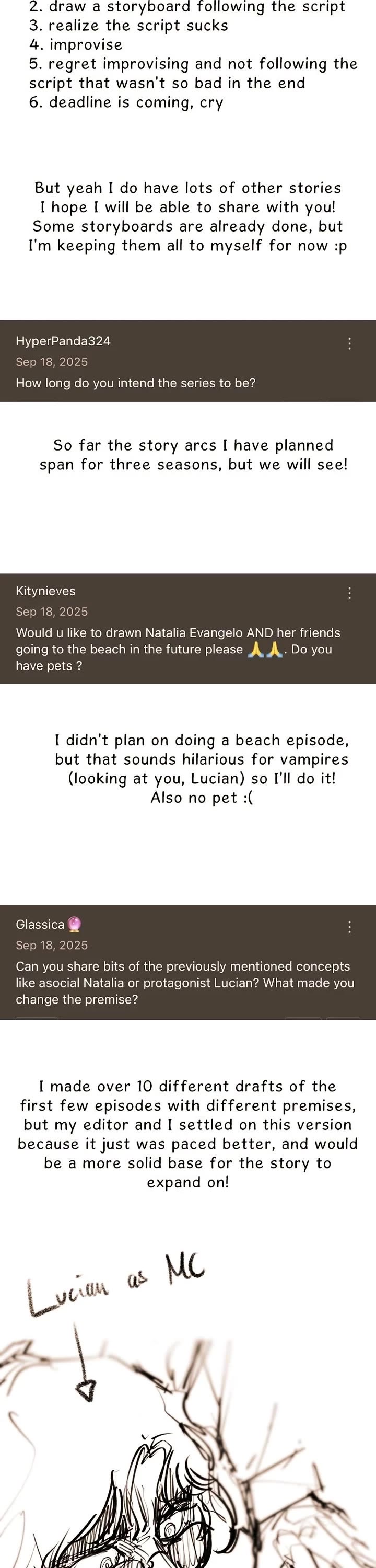 Vampire Family Chapter 50 page 3 - Chapter 50: QnA