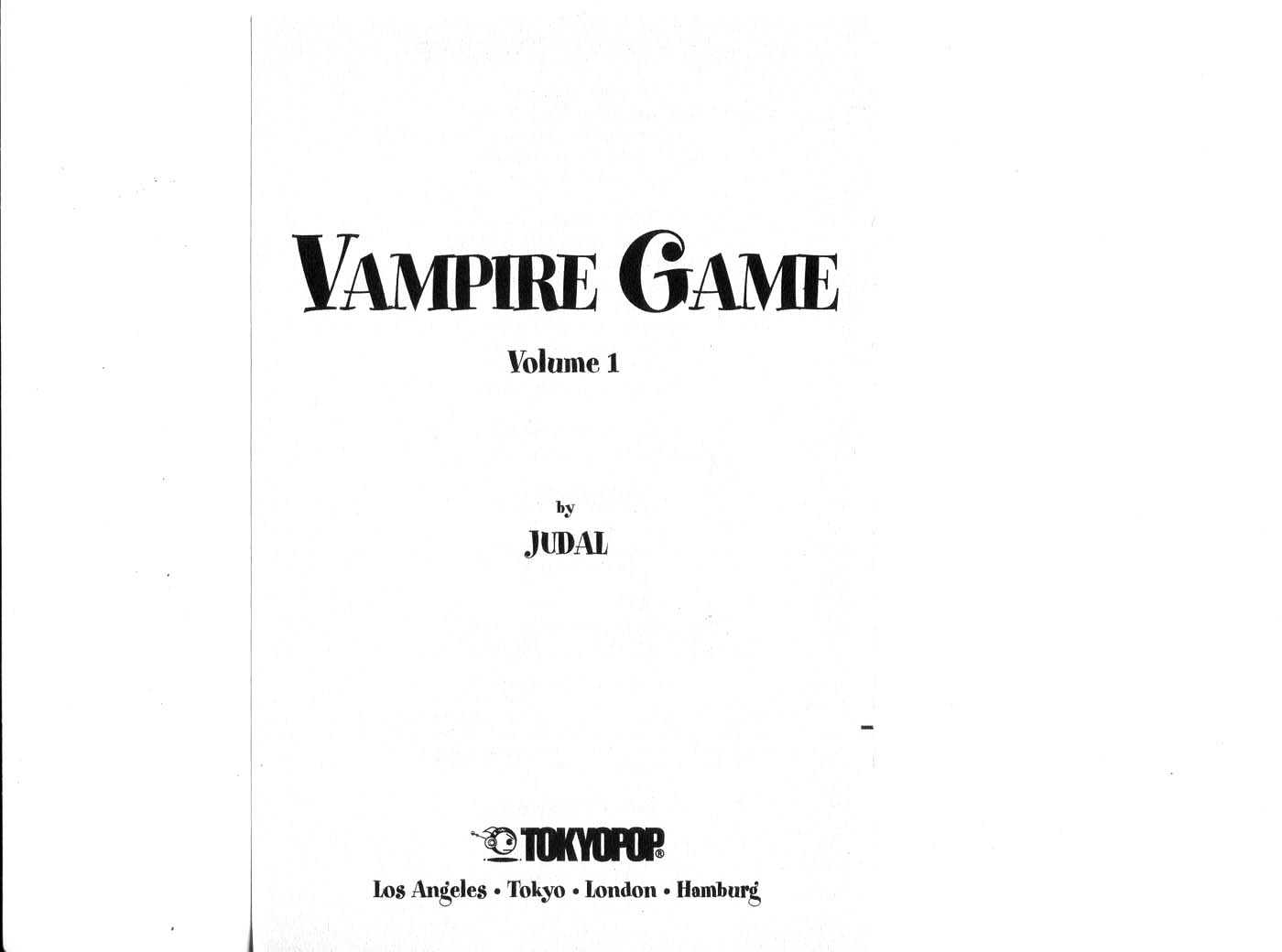 Vampire Game Chapter 1.0 page 1 - Vol.01 Chapter 0