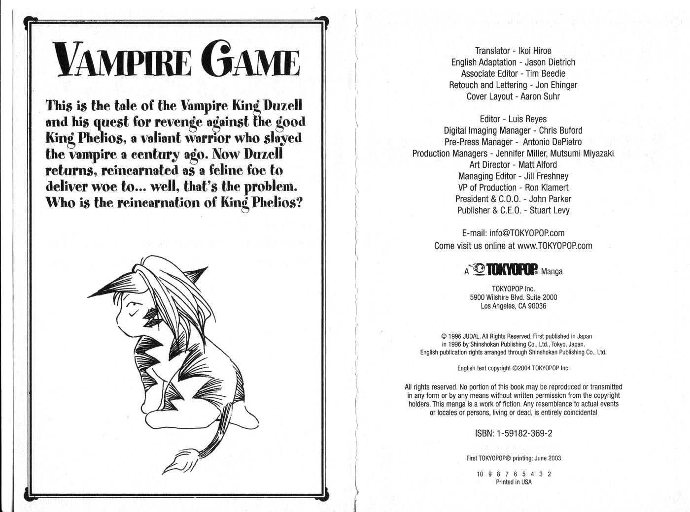 Vampire Game Chapter 1.0 page 2 - Vol.01 Chapter 0