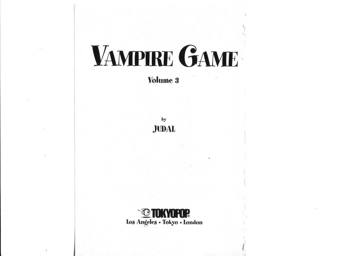 Vampire Game Chapter 3.0 page 1 - Vol.03 Chapter 0