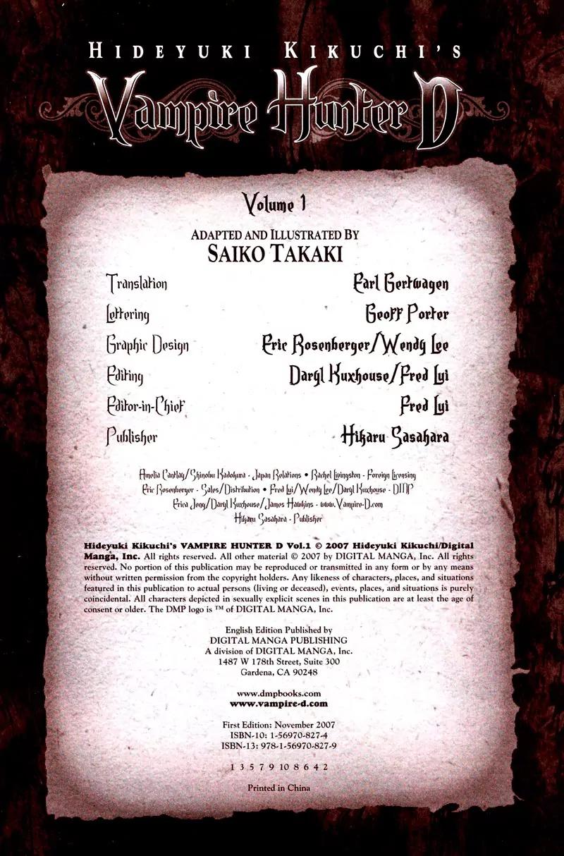 Vampire Hunter D Chapter 1 page 6 - Chapter 1