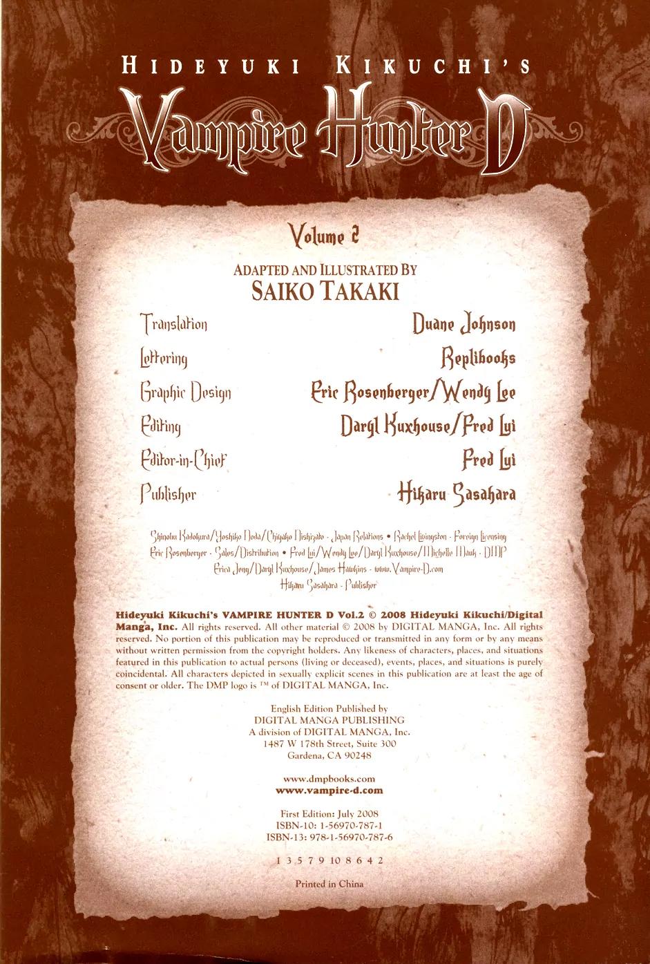 Vampire Hunter D Chapter 5 page 3 - Chapter 5