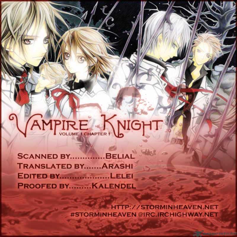 Vampire Knight Chapter 1 page 1 - Chapter 1 : The Night Class at Cross Academy