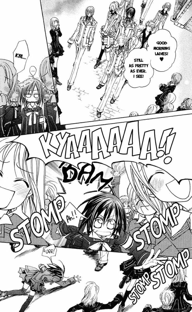Vampire Knight Chapter 1 page 13 - Chapter 1 : The Night Class at Cross Academy