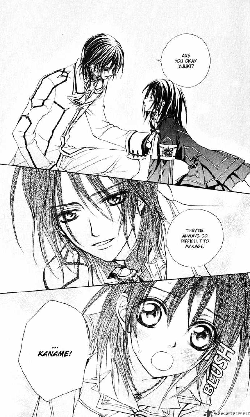 Vampire Knight Chapter 1 page 14 - Chapter 1 : The Night Class at Cross Academy