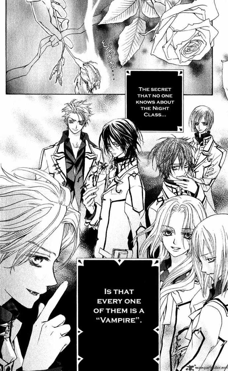 Vampire Knight Chapter 1 page 19 - Chapter 1 : The Night Class at Cross Academy