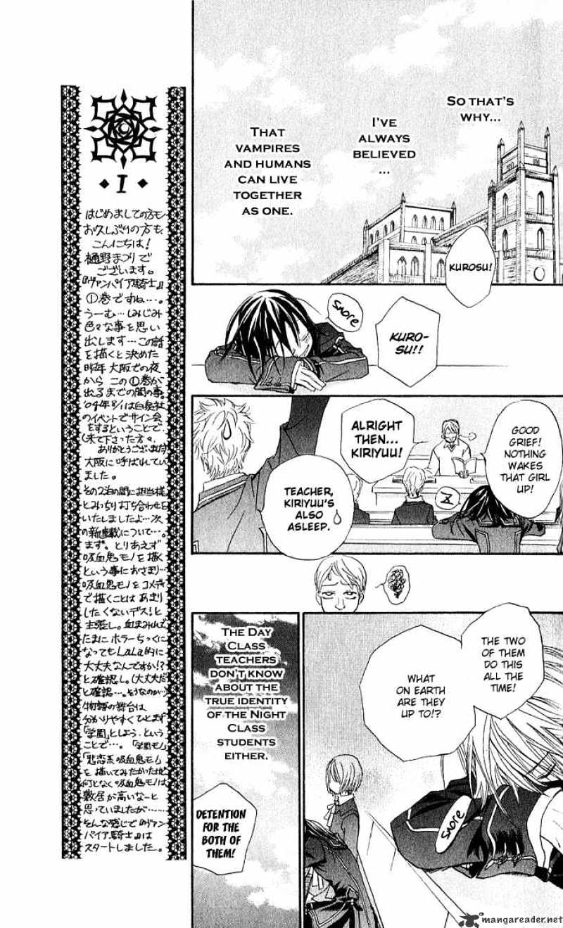 Vampire Knight Chapter 1 page 28 - Chapter 1 : The Night Class at Cross Academy