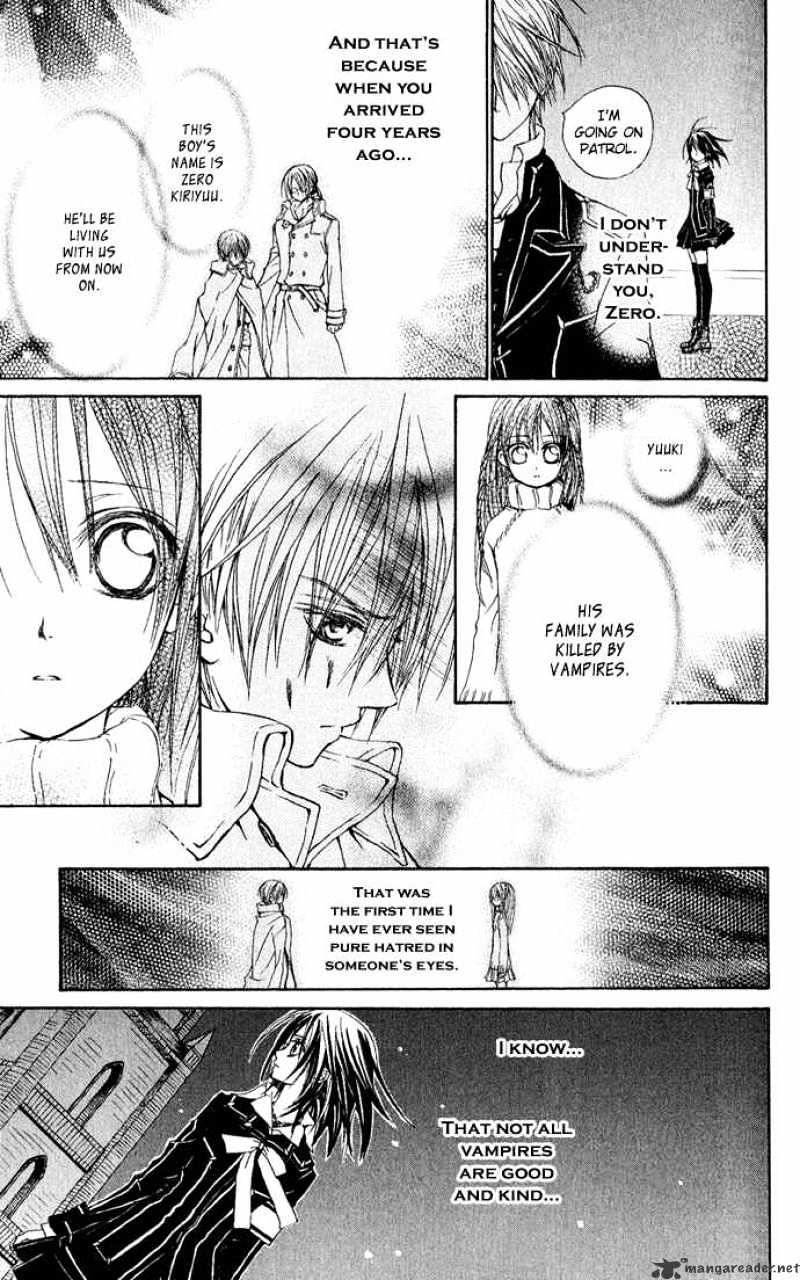 Vampire Knight Chapter 1 page 34 - Chapter 1 : The Night Class at Cross Academy