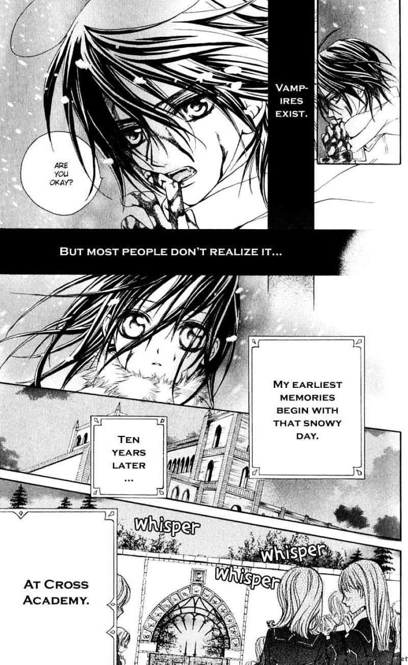 Vampire Knight Chapter 1 page 9 - Chapter 1 : The Night Class at Cross Academy