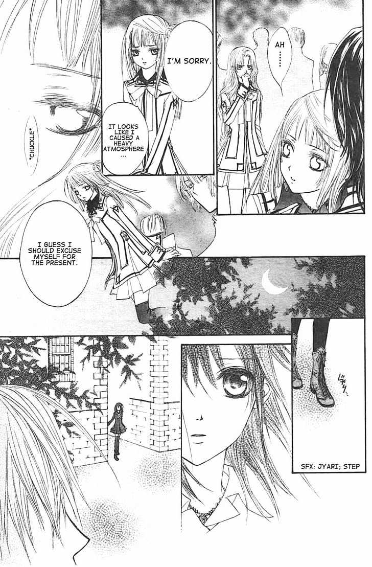 Vampire Knight Chapter 14 page 17 - Chapter 14 : The Late Arrival: A New Student