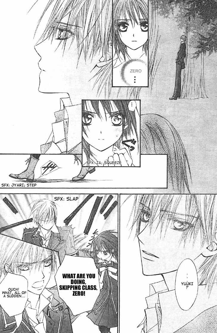 Vampire Knight Chapter 14 page 18 - Chapter 14 : The Late Arrival: A New Student