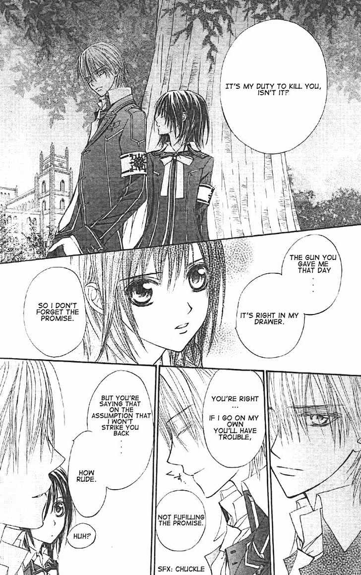 Vampire Knight Chapter 14 page 21 - Chapter 14 : The Late Arrival: A New Student