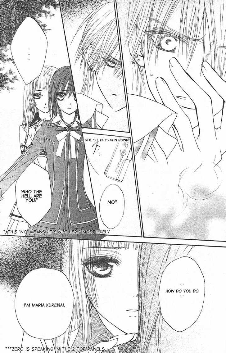 Vampire Knight Chapter 14 page 27 - Chapter 14 : The Late Arrival: A New Student