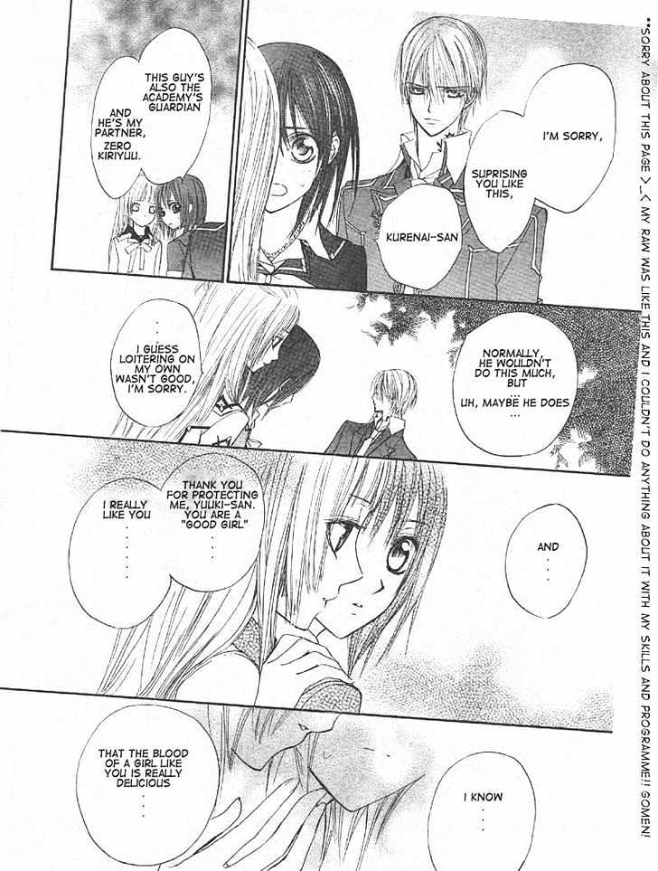 Vampire Knight Chapter 14 page 28 - Chapter 14 : The Late Arrival: A New Student