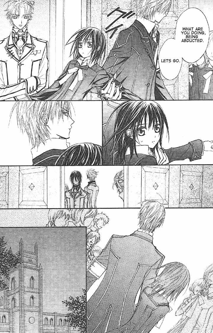 Vampire Knight Chapter 14 page 7 - Chapter 14 : The Late Arrival: A New Student