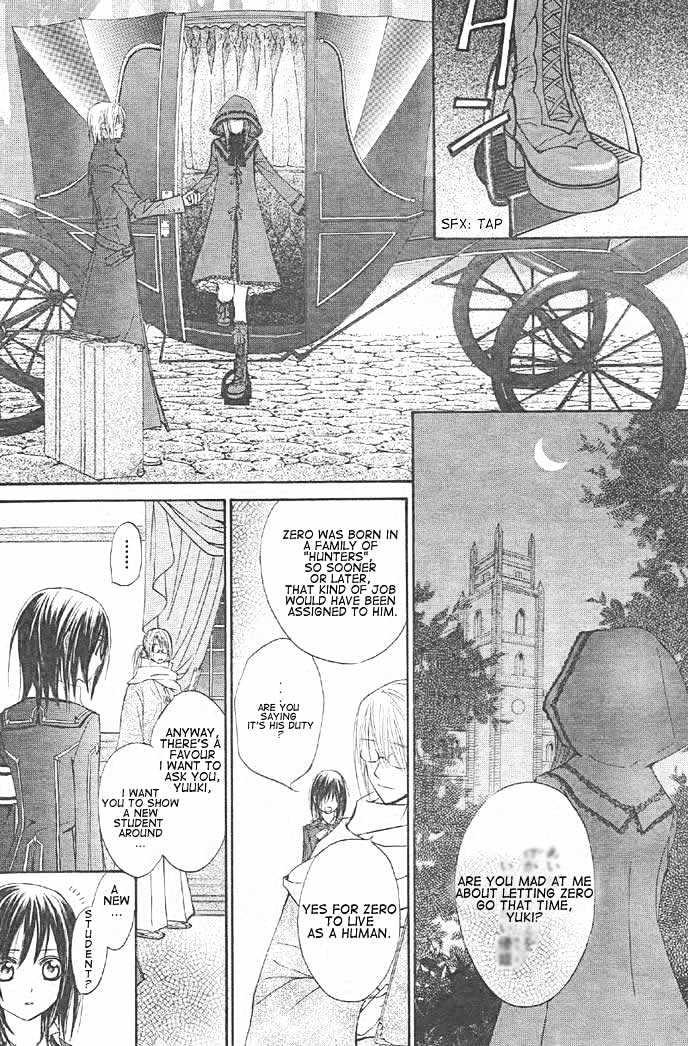 Vampire Knight Chapter 14 page 8 - Chapter 14 : The Late Arrival: A New Student