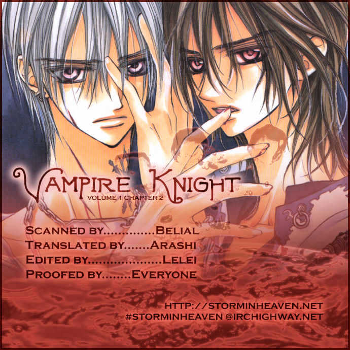 Vampire Knight Chapter 2 page 1 - Chapter 2 : Zero's Secret