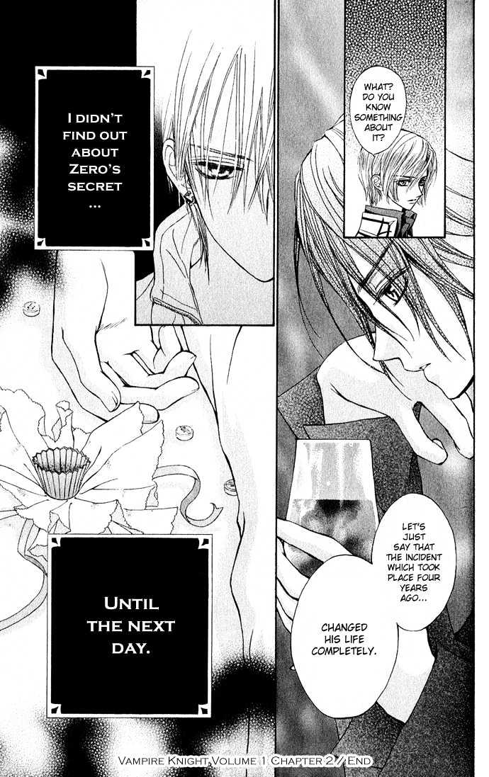 Vampire Knight Chapter 2 page 35 - Chapter 2 : Zero's Secret