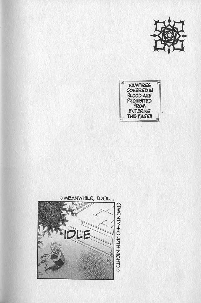 Vampire Knight Chapter 24.5 page 2 - Chapter 24.5 : Side Story: Vampires Covered in Blood Are Prohibited from Entering This Page!!..